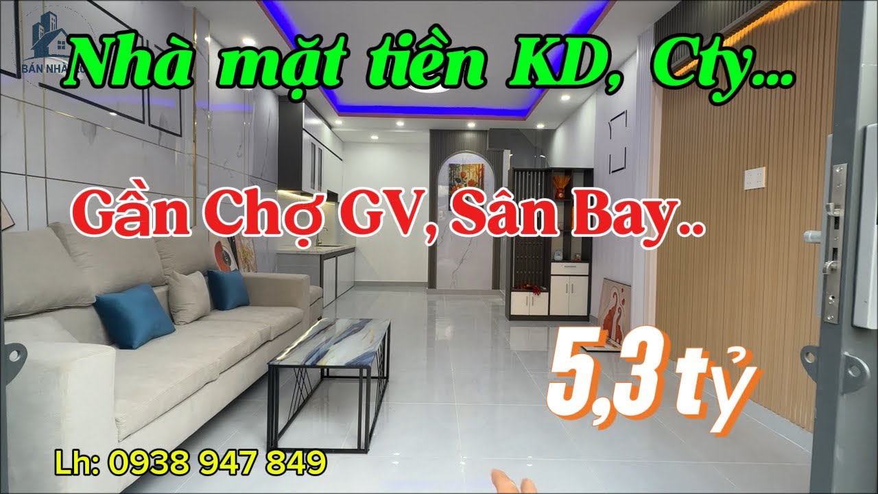 Bán nhà mặt tiền đường số 6, P7, GV. Gần BV 175, Sân Bay, Bình Thạnh…