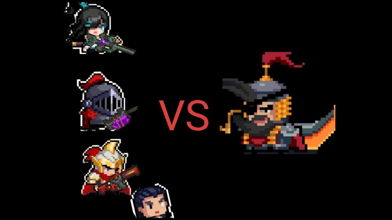 (Soul knight) beating level 4-4 in boss rush mode in moltiplayer