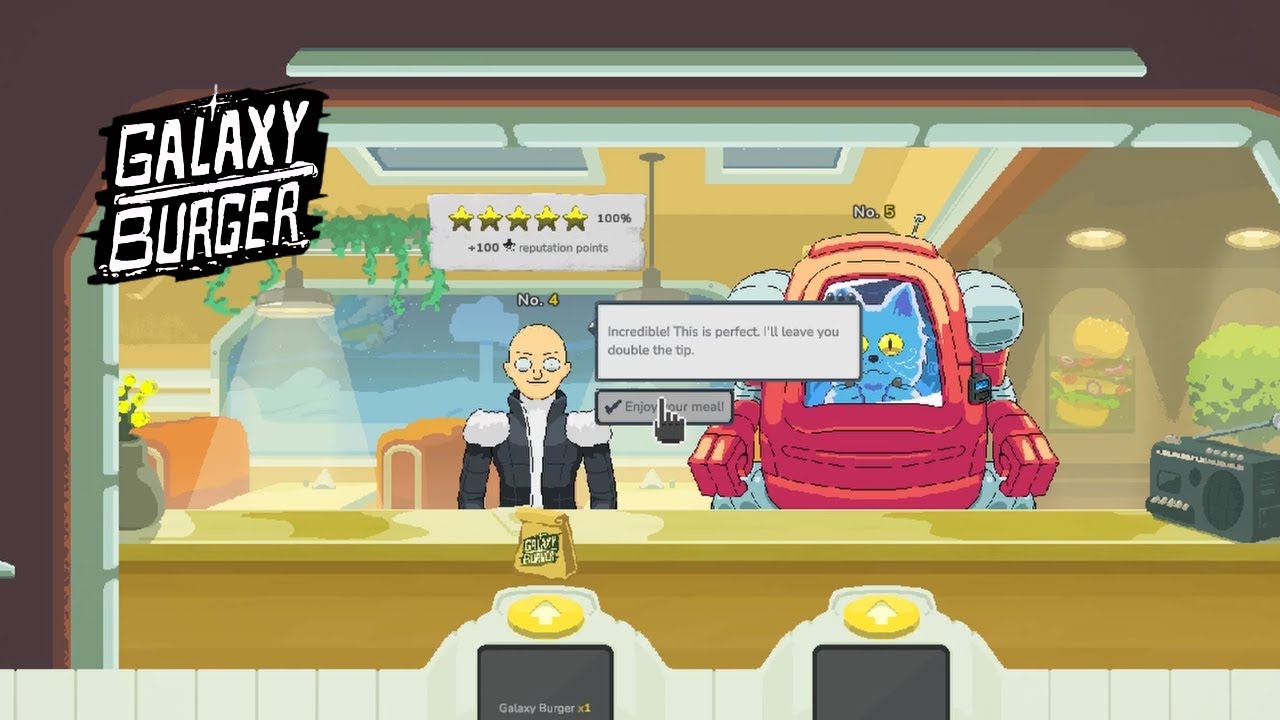 earth? 2 customers? Galaxy Burger 100% Playthrough Ep.23