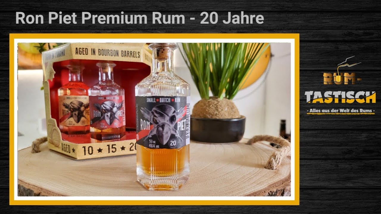 Ron Piet - Premium Rum 20 Jahre 40% 🥃 Sample-Only Tasting