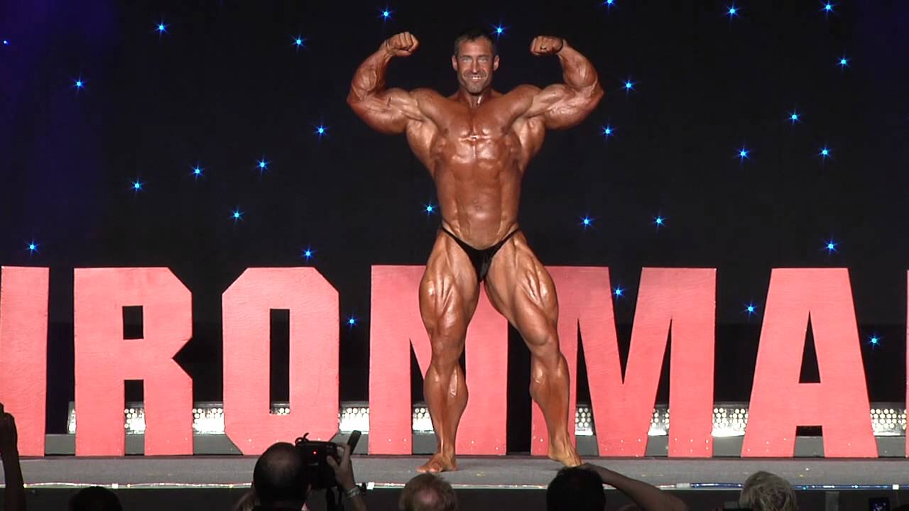 IFBB Pro Erik Fankhouser guest poses at the 2012 Washington Ironman