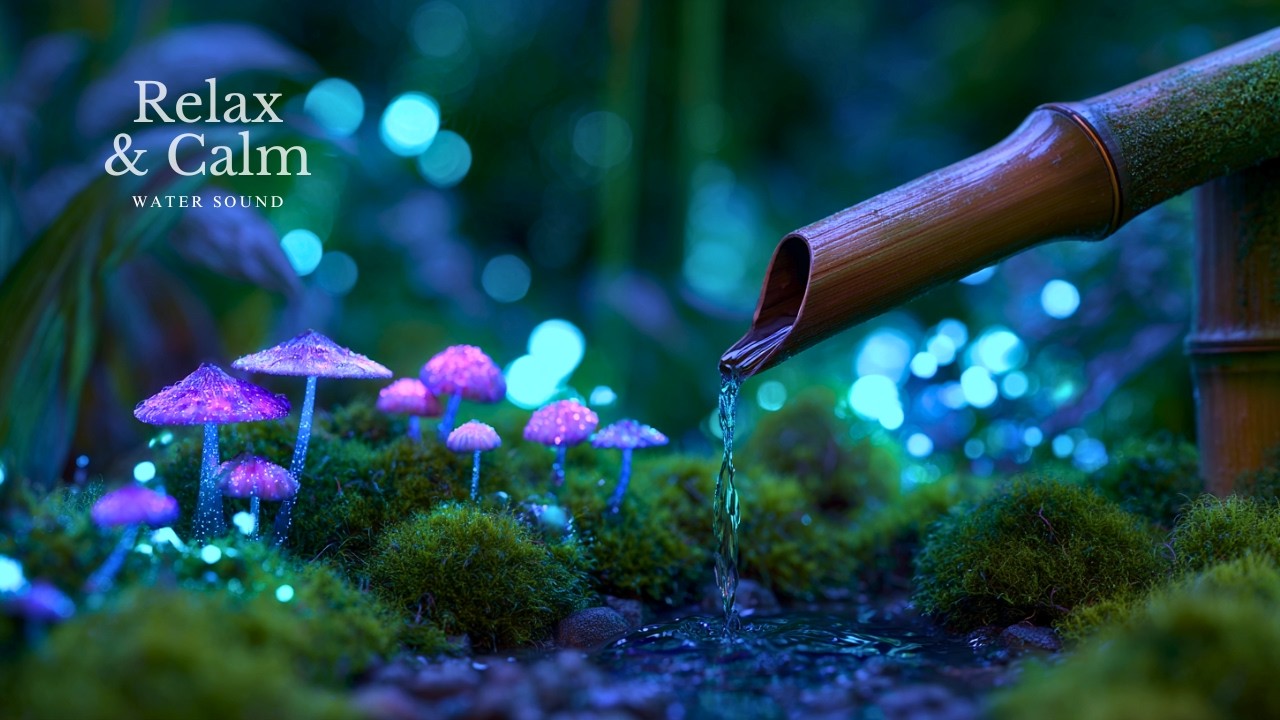 Soothing Piano Music with Refreshing Water Sounds 🌿 Relieves Insomnia and Anxiety
