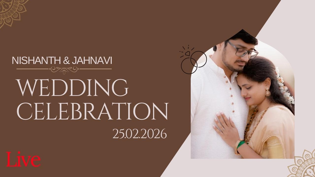 The Wedding of Nishanth & Jahnavi | Live Ceremony | ZAQ Wedding Studio