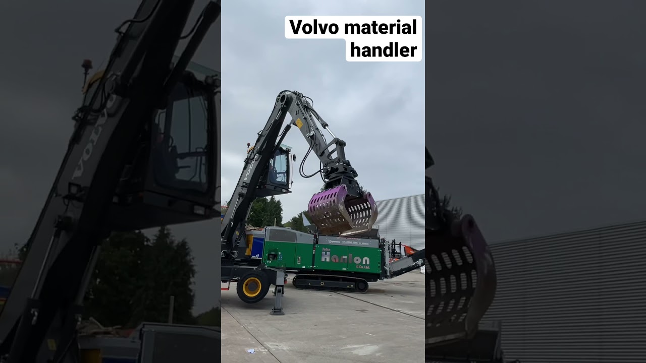 Volvo material handler at the Letsrecycle Live show 2021