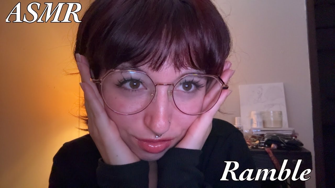 ASMR | RAMBLE + GLASS & PLASTIC TAPPING!!
