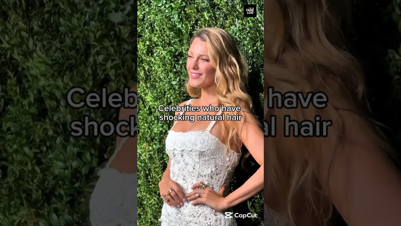 Celebrities who have shocking natural hair 😧 #shorts