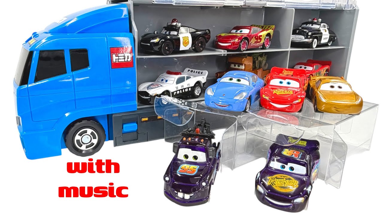 12 Types Disney Pixar Cars Tomica｜Lightning McQueen Unboxing & Organizing into Tomica Convoy