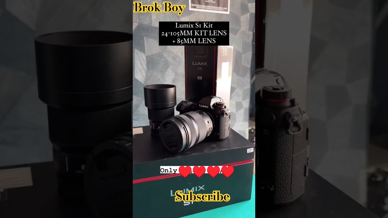 Panasonic Lumix S1 Kit With 24-105 and 85mm lense #camera #lumixs1