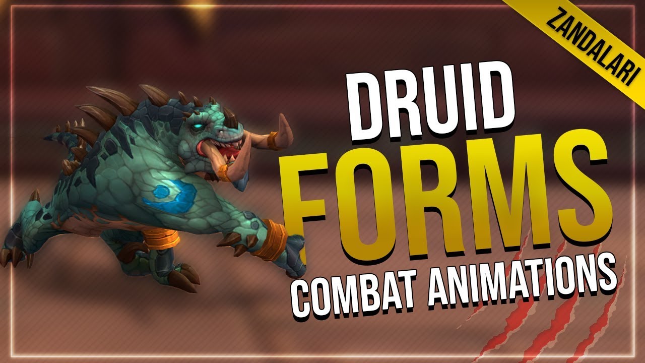 Zandalari Troll Druid Forms | Bear & Cat Form With Combat Animations!
