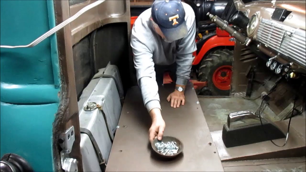 1949 GMC Project, Permanently installing the 60/40 split seats.Volume 19, Interior Rehab.