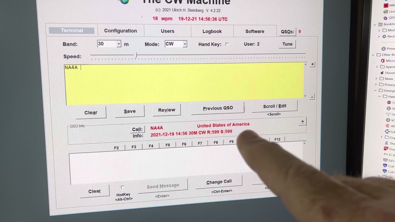 Begali CW Machine - a quick view for using it with POTA