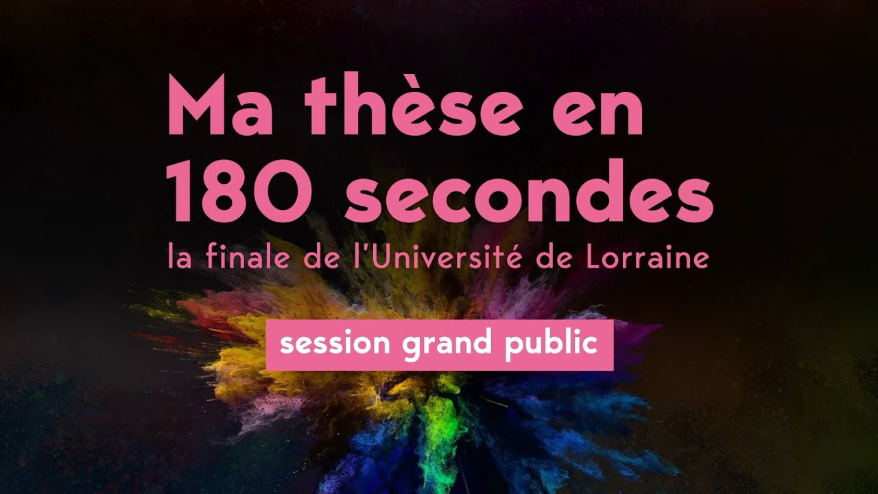 Concours Ma thèse en 180 secondes – édition 2023 – session grand public