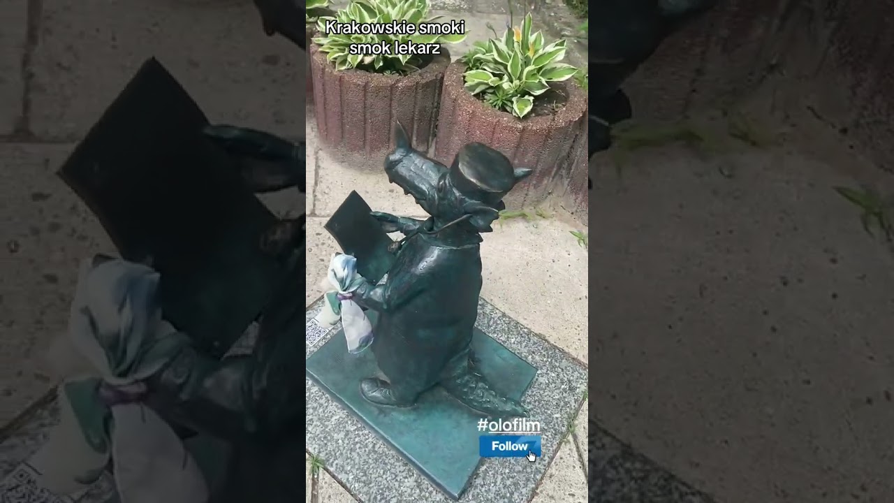 Tropem krakowskich smok&oacute;w - smok lekarz. #3dtrip  #shortvideo #shorts #short  #3dtrip