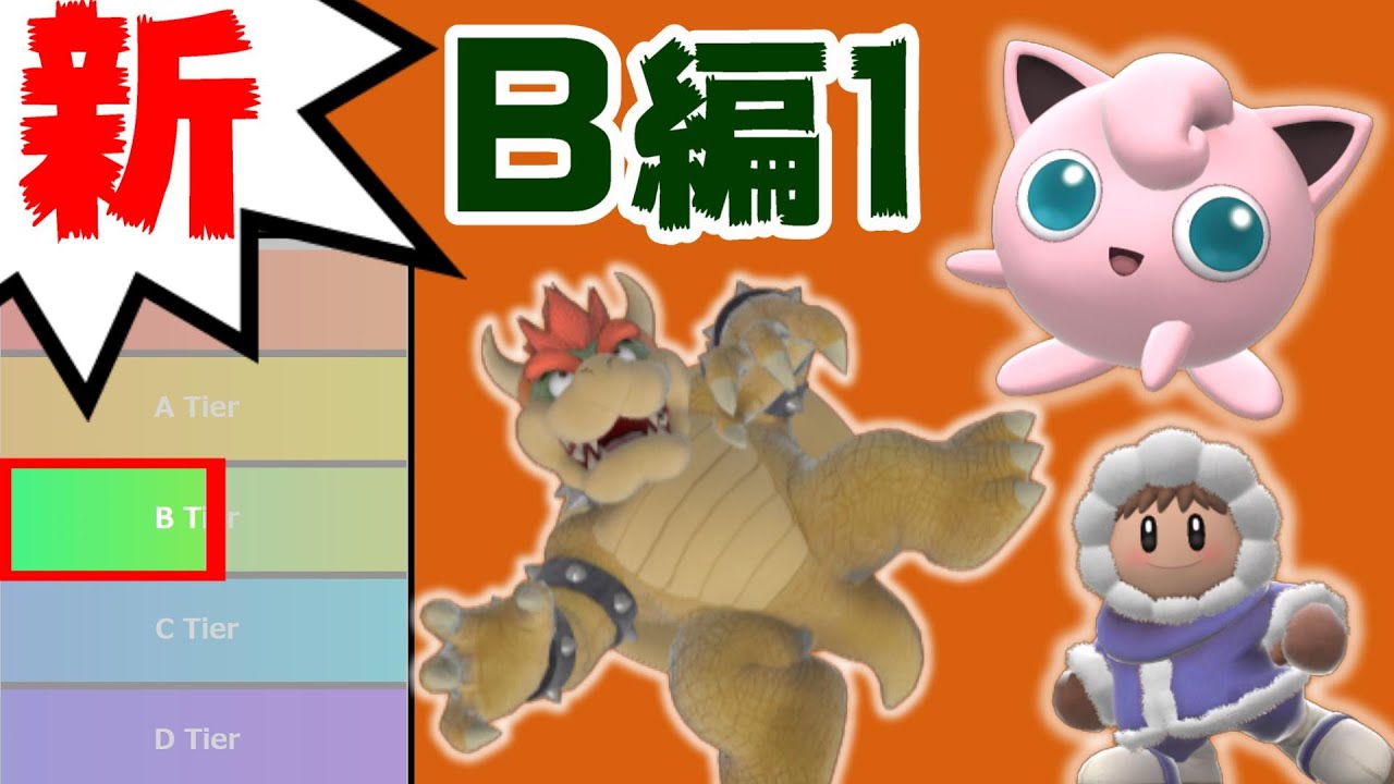 【B編1】新･ムタマ的キャラランク&次回作の要望【スマブラSP】