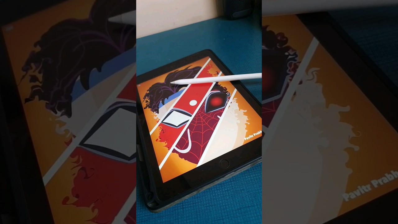 Spiderman vector draw.