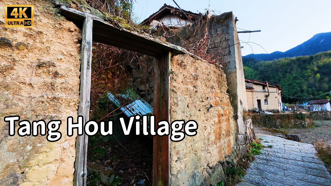 This Mountain Village in China Is Slowly Being Abandoned | Tanghou Village Walk|浙江塘后村徒步|一个正在缓慢消失的古村落