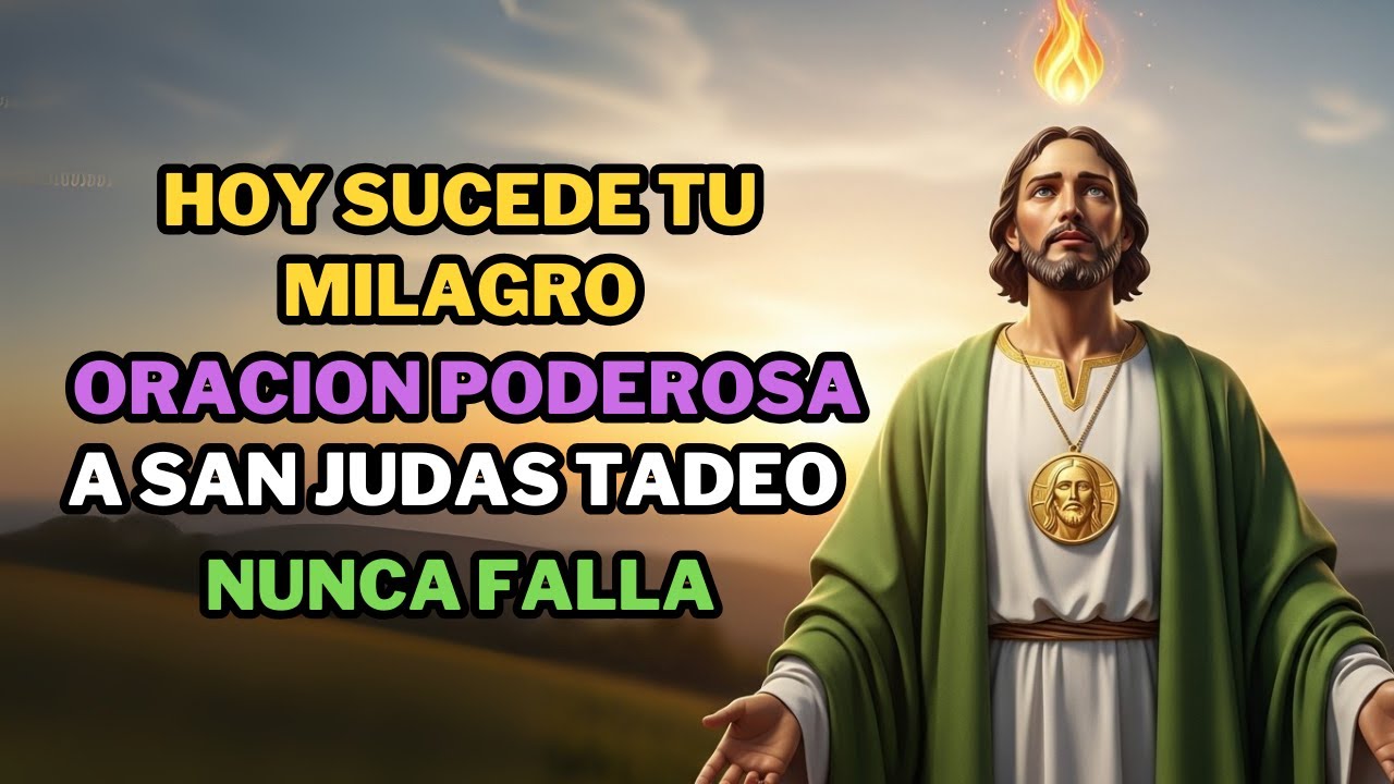✨🕊️ ¡HOY SUCEDE TU MILAGRO! Oración Poderosa a SAN JUDAS TADEO 🕊️✨ ¡NUNCA FALLA!