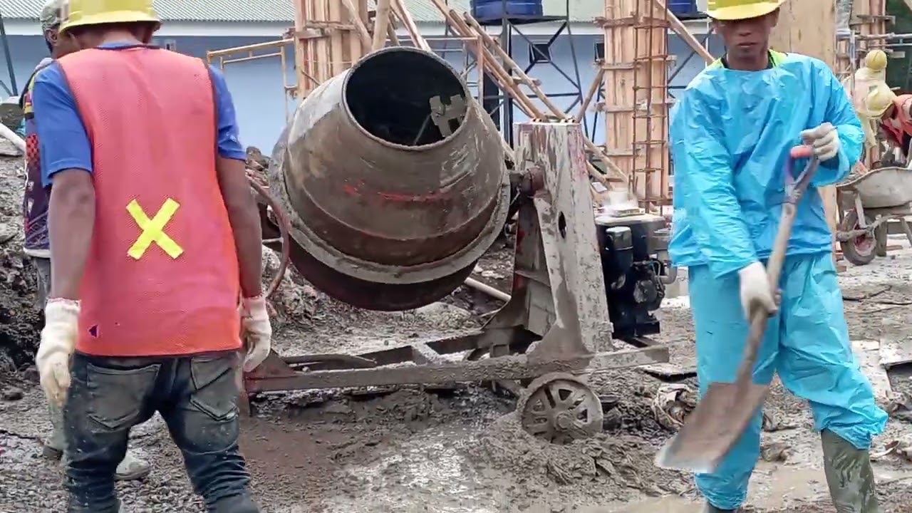 Pengecoran sitemix dengan mengacu   mutu beton readymix K250