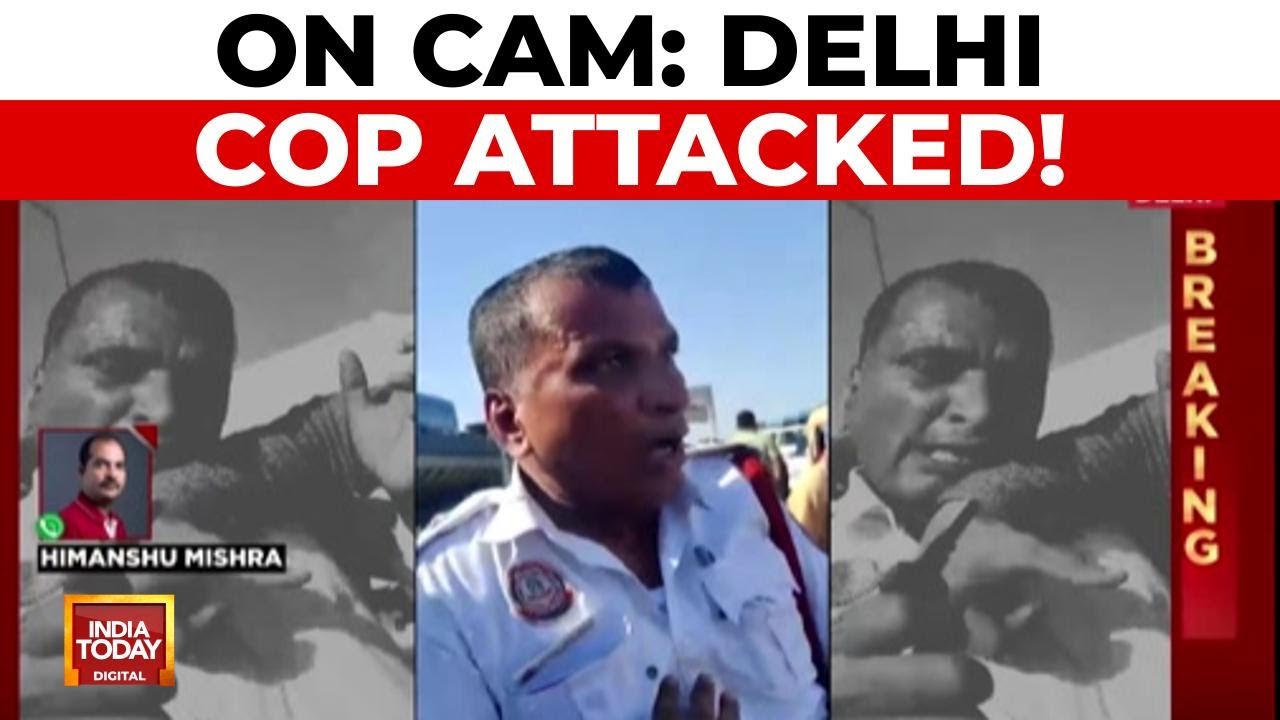 Delhi Horror: On-Duty Traffic Cop Assaulted on Flyover For Stopping Biker | India Today News