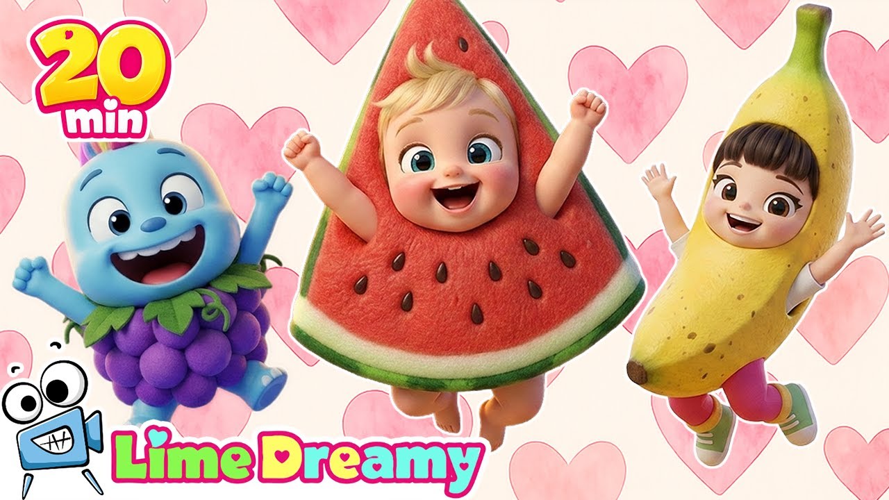 Yummy Fruit Song & More! 🍎🍇 | 20 Mins Best Baby Songs Collection | Lime Dreamy