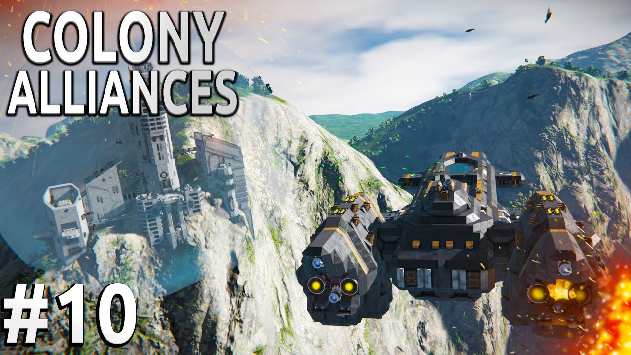 Space Engineers - Colony ALLIANCES! - Ep #10 - CITY Battle!!