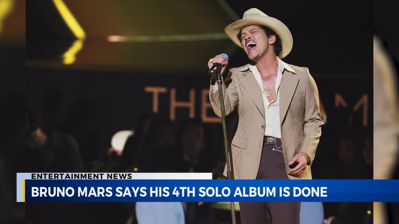 Bruno Mars says fourth studio album is finished