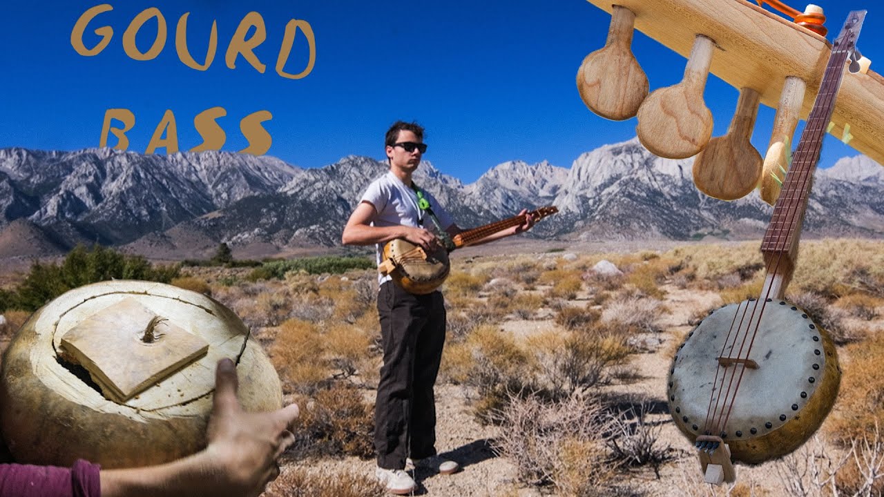 I Made a Gourd Bass Guitar Banjo