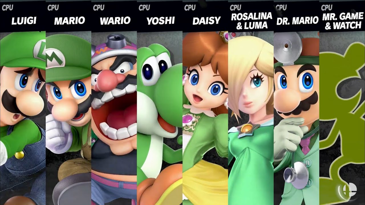 Super Smash Bros. Ultimate - St. Patrick's Day Battle (Excluding Peach)