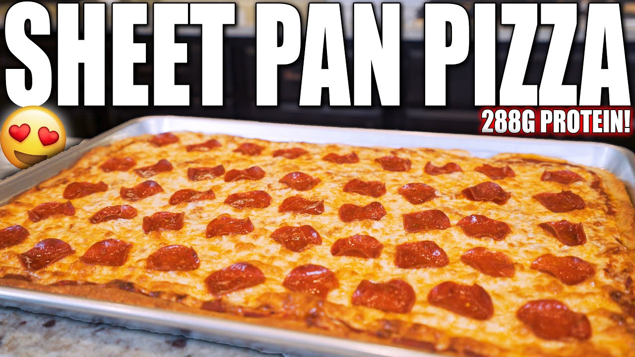 ANABOLIC SHEET PAN PIZZA | The BEST Way To Make High Protein Pizza For The Whole Gang