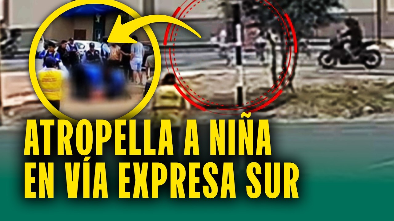 Otro accidente en Vía Expresa Sur deja a niña herida: Moto iba a alta velocidad