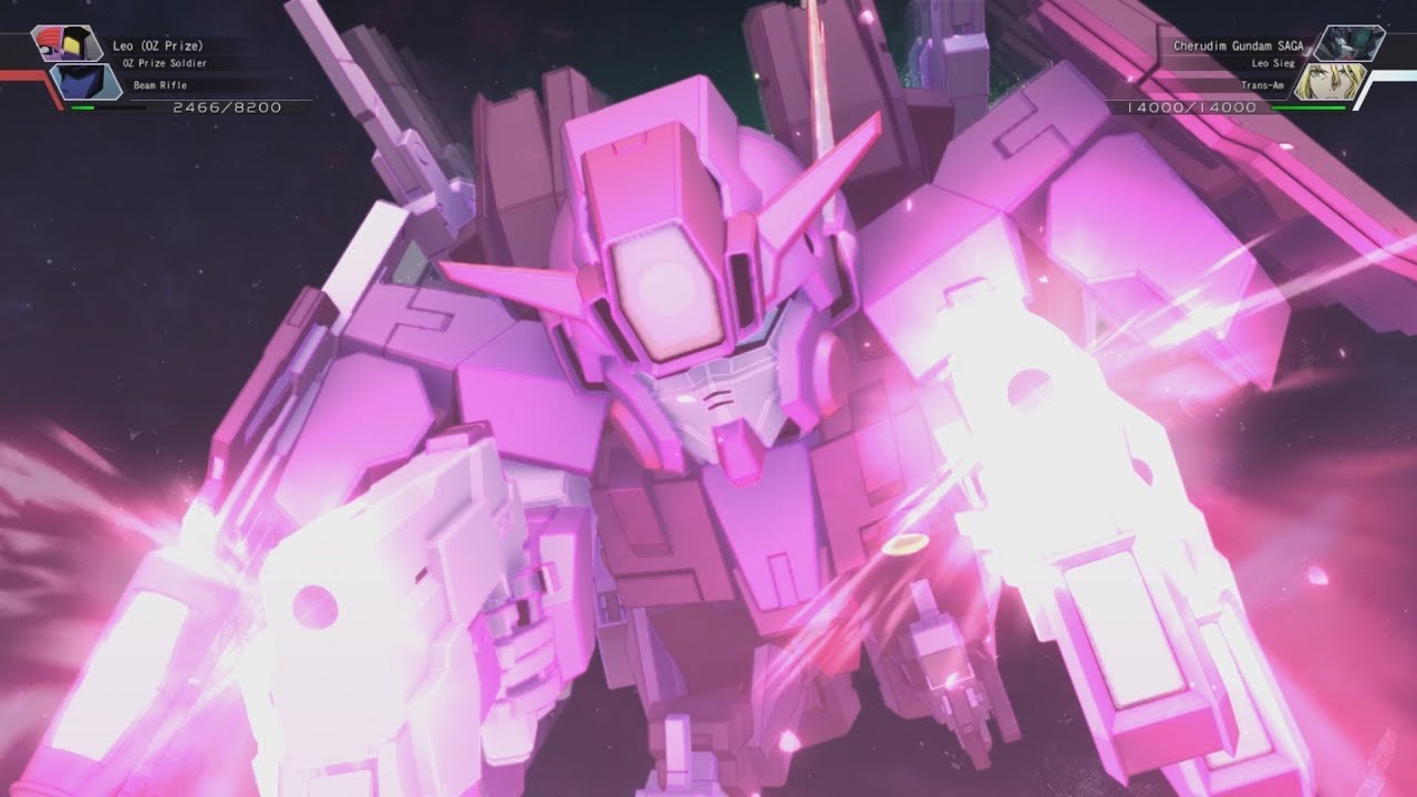 SD Gundam G Generation Cross Rays - Gundam Dynames, Cherudim and Zabanya Attacks