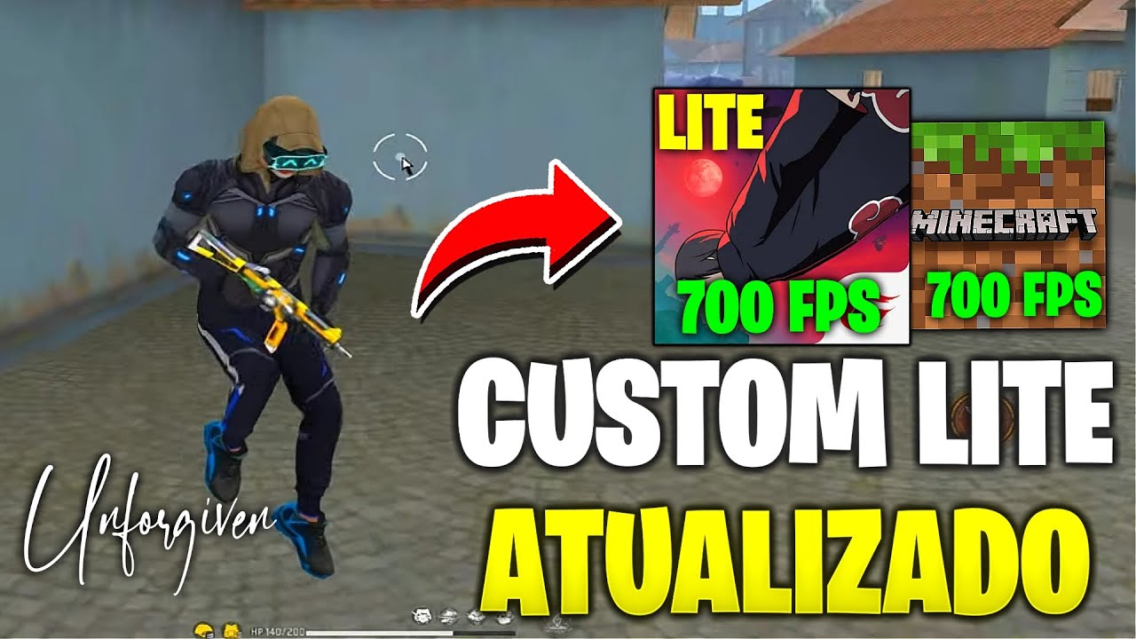 [PARA TODOS CELULARES!] CUSTOM LITE FREE FIRE COM 2 MB NA NOVA ATUALIZAÇÃO!