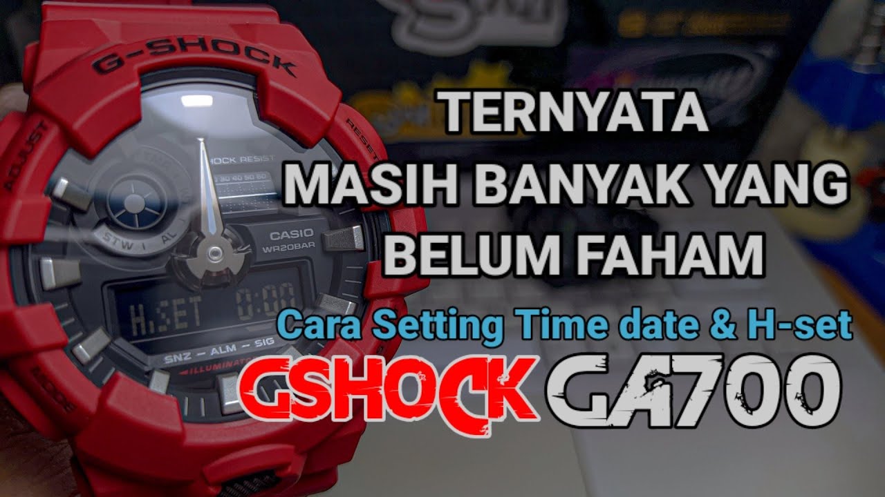 Gshock GA700 Analog dan digital tidak sama?begini cara setingnya