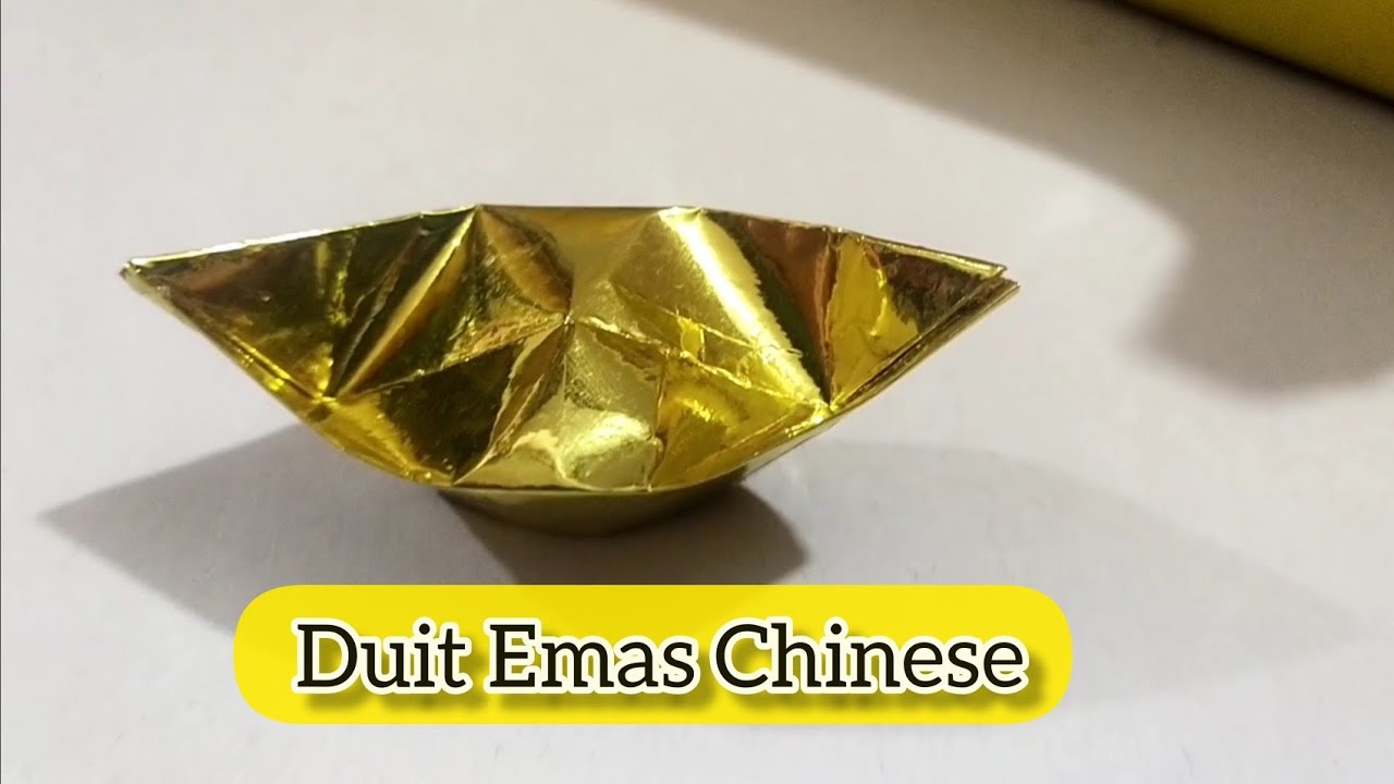 Cara buat duit emas china imlek dari kertas gold 2022