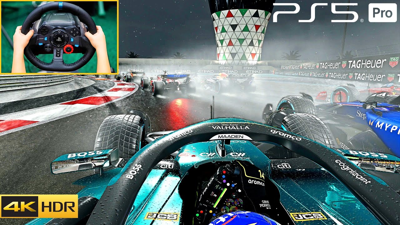 F1 25 PS5 Pro Crazy Realism 4K HDR Gameplay | Logitech G29 Steering wheel