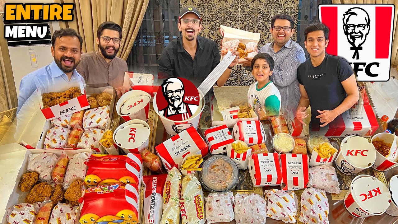 We Ordered Entire Menu Of KFC - Challenge