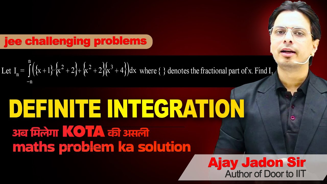 Solving a Definite Integral with Fractional Part Function | JEE Advanced Problem