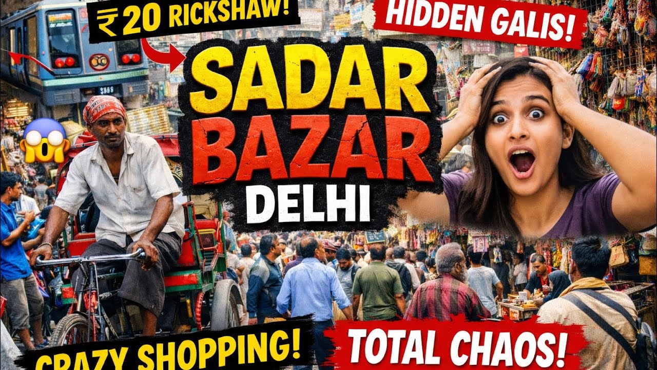 I Survived Sadar Bazar Delhi | Bulk Shopping, Hidden Galiyan & Street Food!