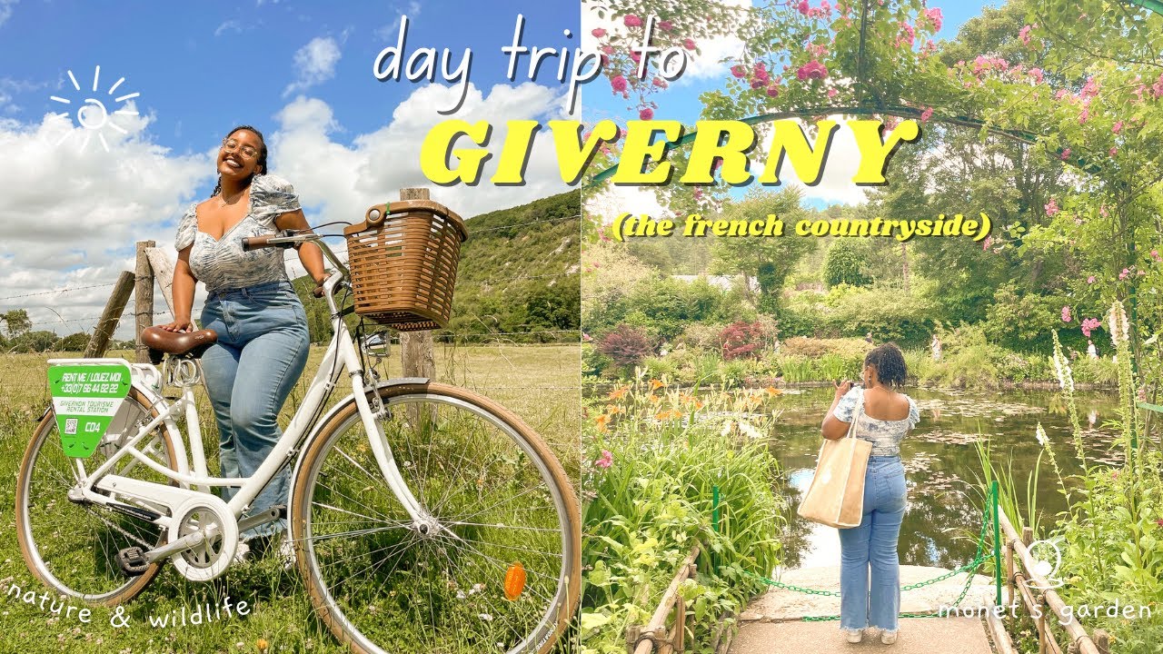 DAY IN FRANCE COUNTRYSIDE | monet foundation, scenic biking and beautiful lily gardens