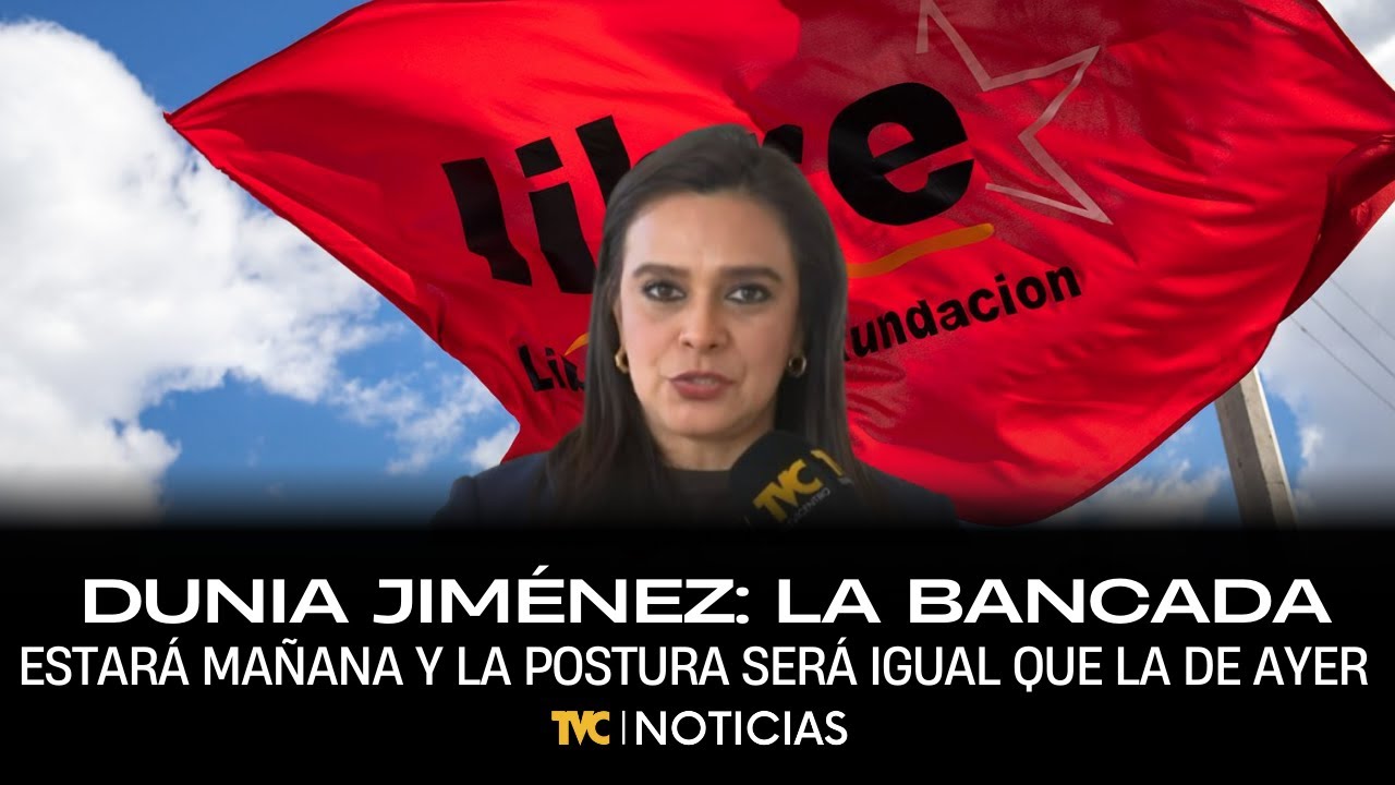 Dunia Jiménez: La bancada estará mañana y la postura será igual que la de ayer