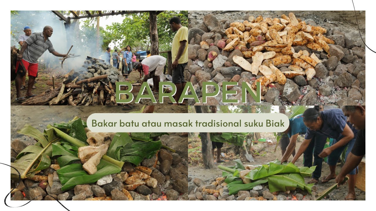 BARAPEN acara memasak tradisional suku Byak // bakar batu