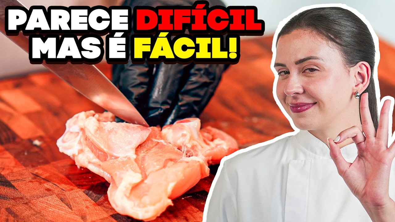 Como Desossar Sobrecoxa em 1 Minuto | Técnica de Chef Para Frango Desfiado Perfeito