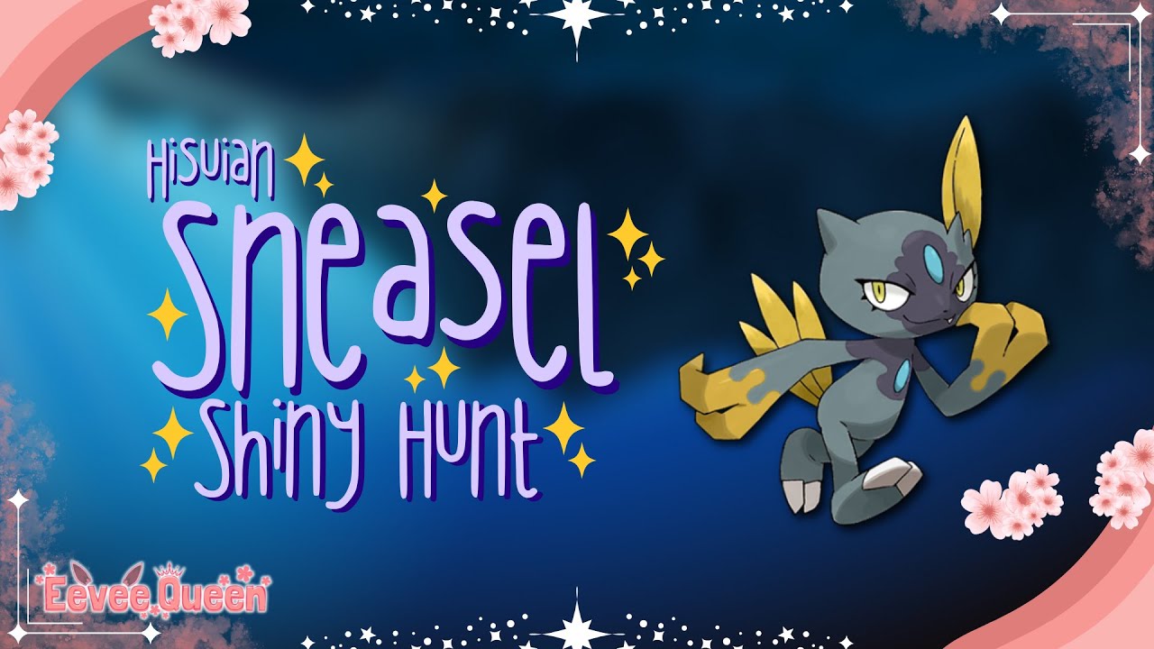 pokémon violet: shiny hisuian sneasel masuda hunt!! :] #shorts
