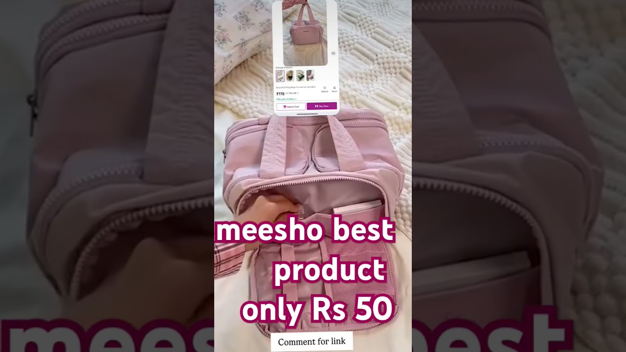 meesho best product  makeup bag 50/-