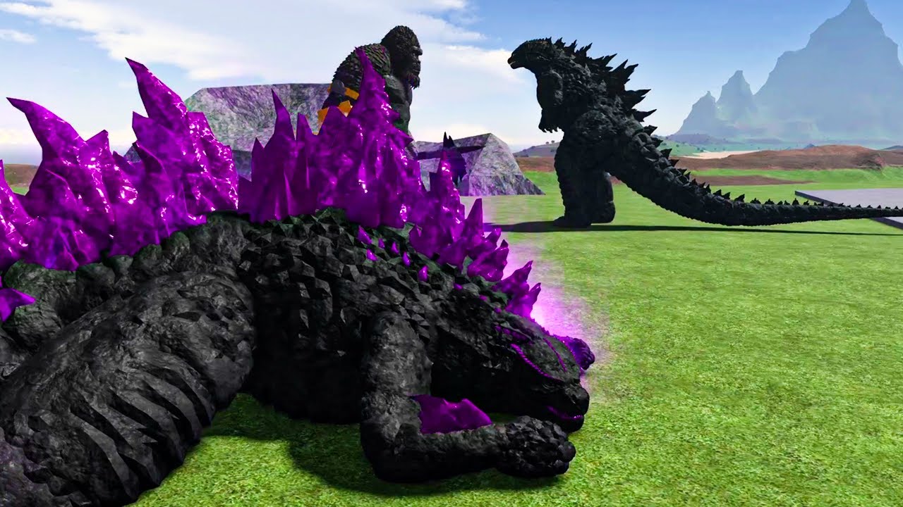 PLAYING AS EVOLVED GODZILLA 2024 ( Amythest Godzilla ) - Roblox Age Of Titans Gameplay #150