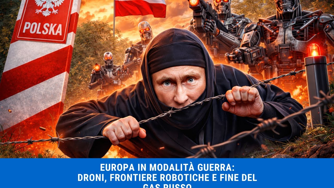 Europa in modalità guerra: droni, frontiere robotiche e fine del gas russo