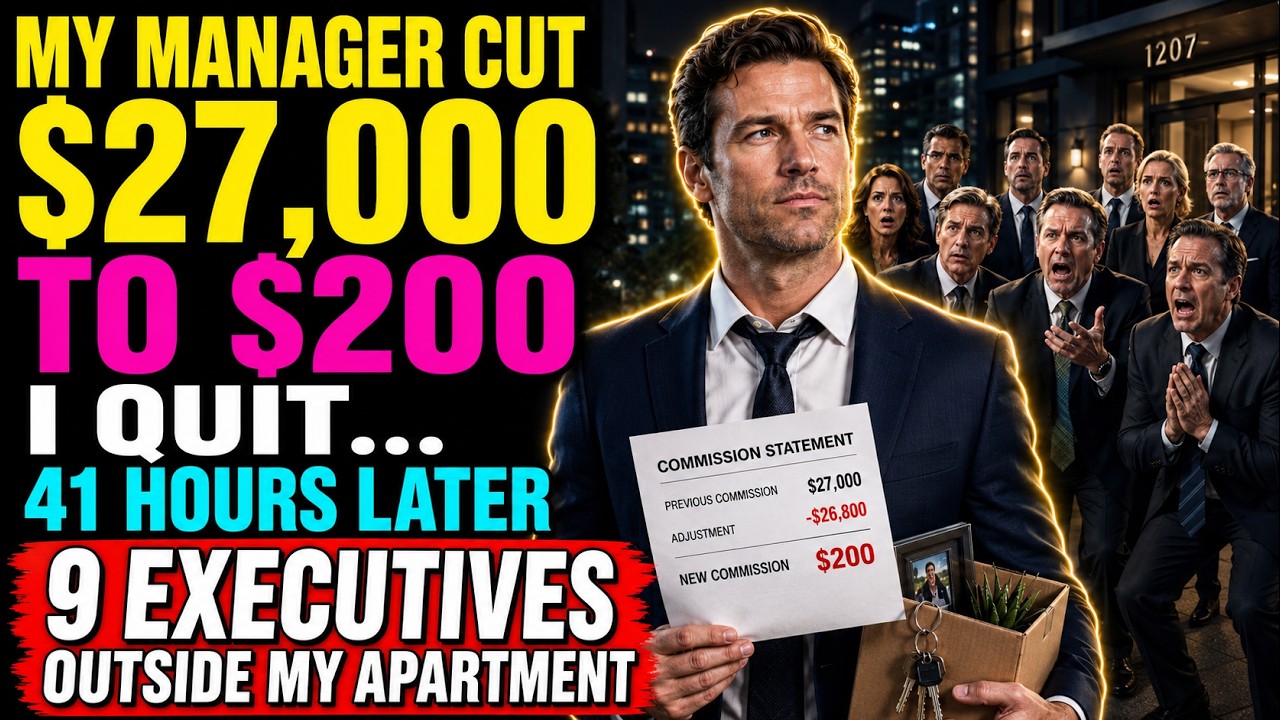 My Manager Cut My $27,000 Commission to $200&mdash;41 Hours After I Quit, Nine Executives Were Outside