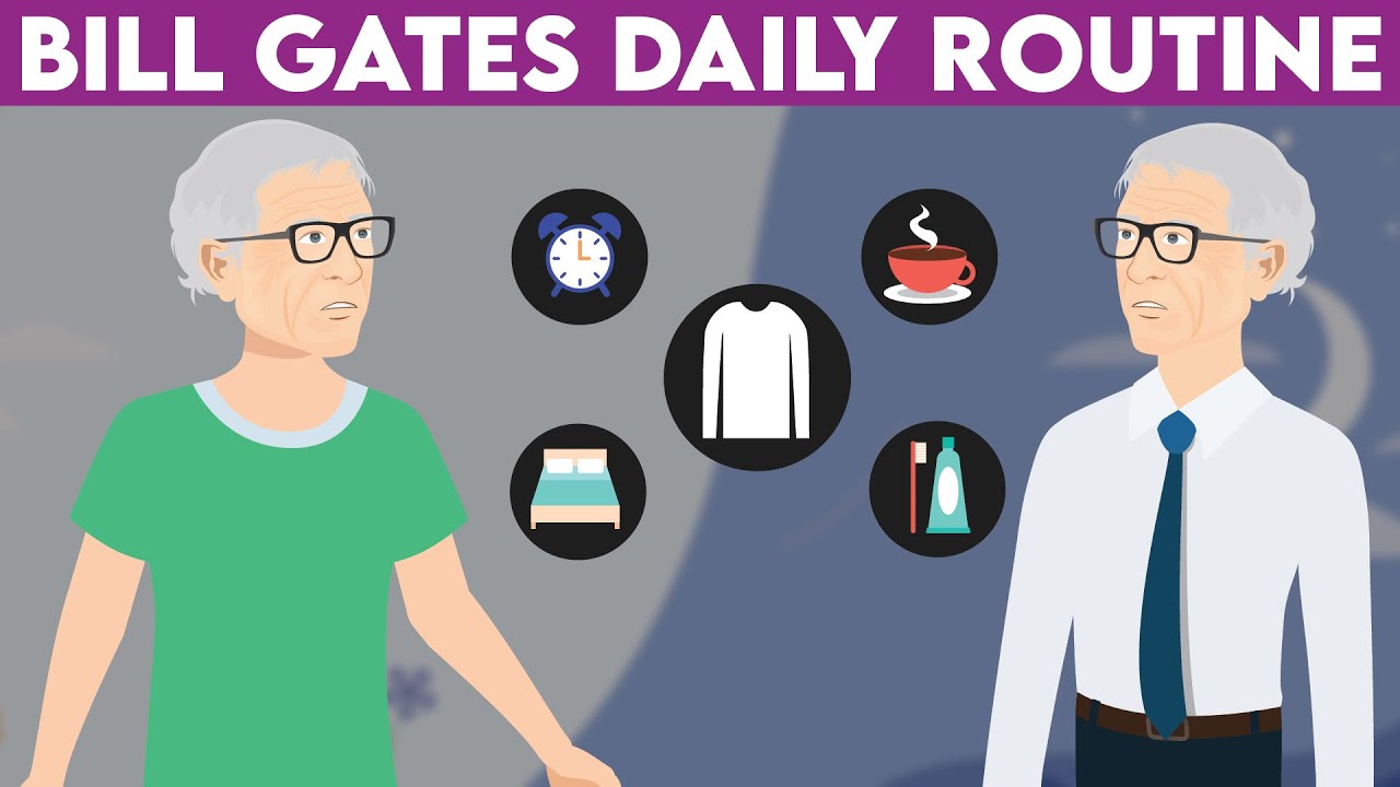A Day in the Life of Bill Gates | Daily Schedule | Morning Routine | Animated Video