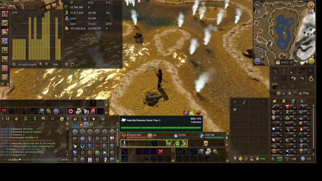 RuneScape Livestream. Come Chill and Watch