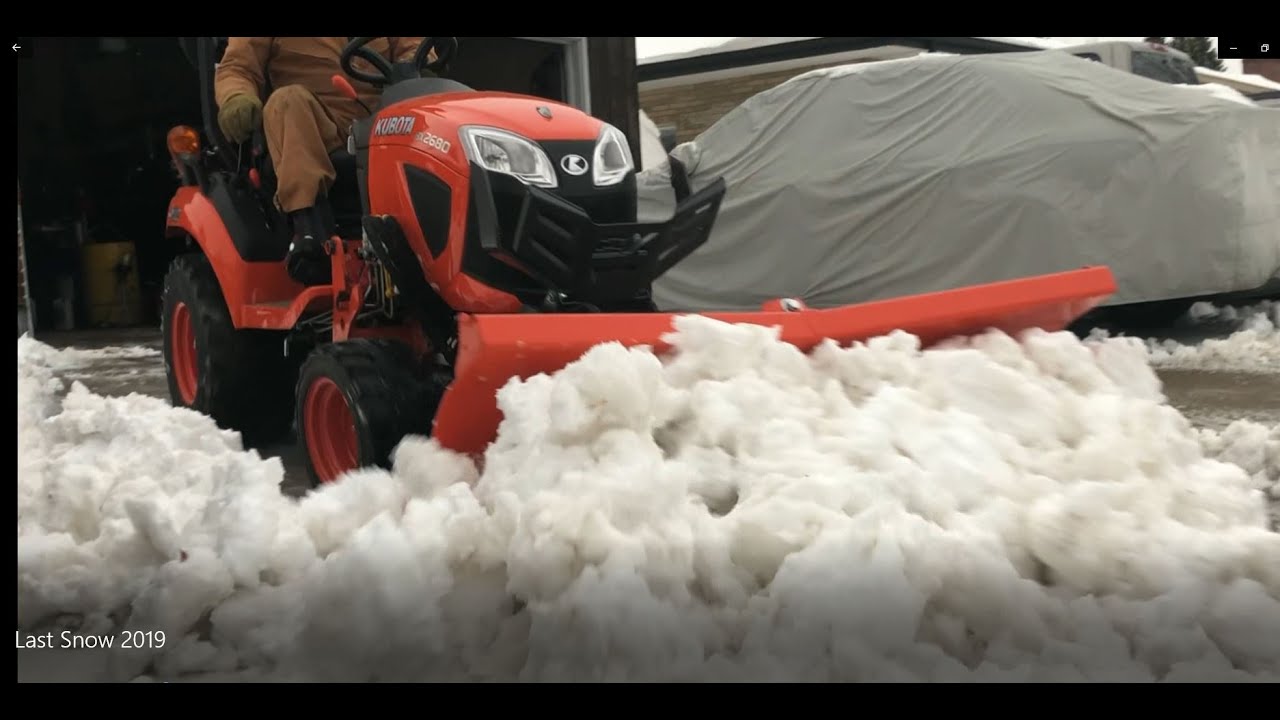 Kubota BX Minnesota Blizzard 2019 Plowing